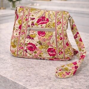 Vera Bradley Make Me Blush Retired Quilted Crossbody